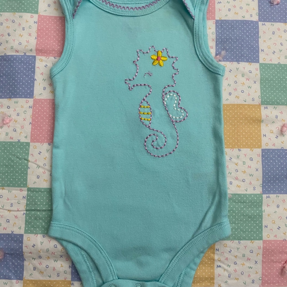 Seahorse onesie